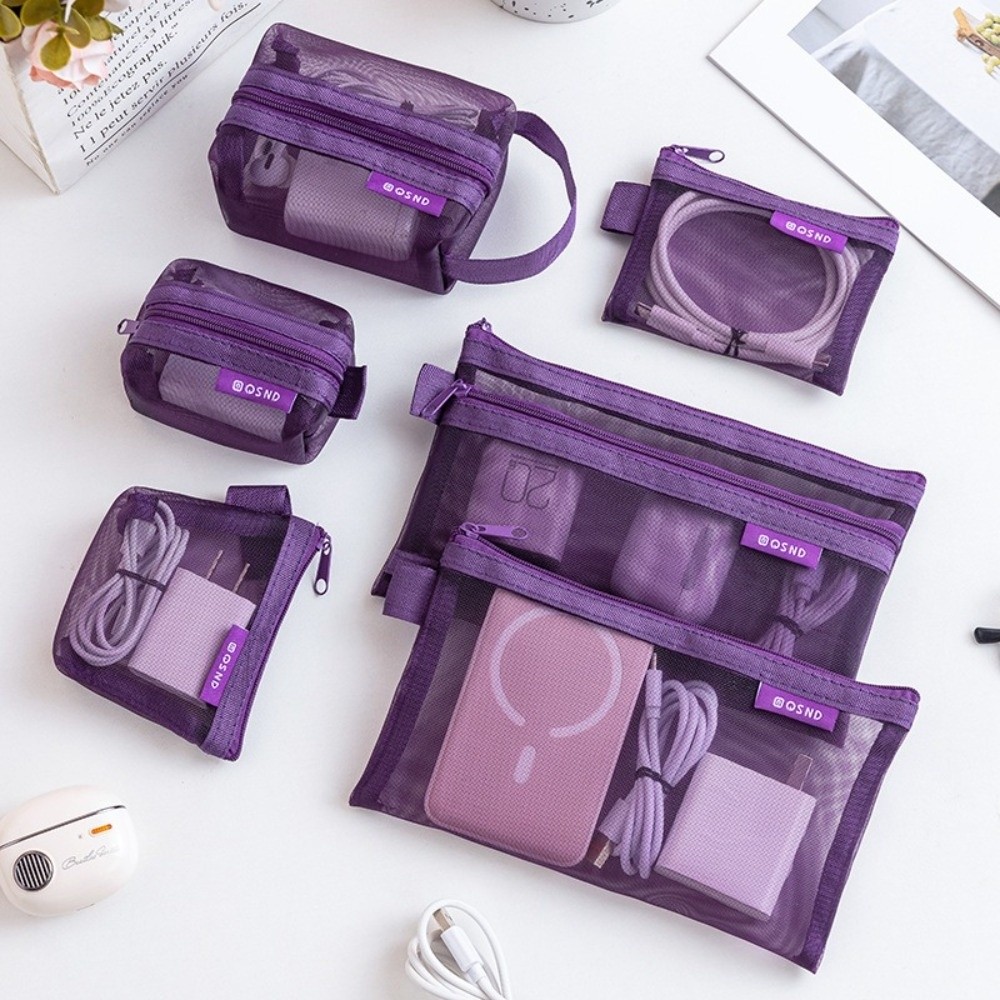Cosmetic Bags - Bolsa de armazenamento transparente de nylon,