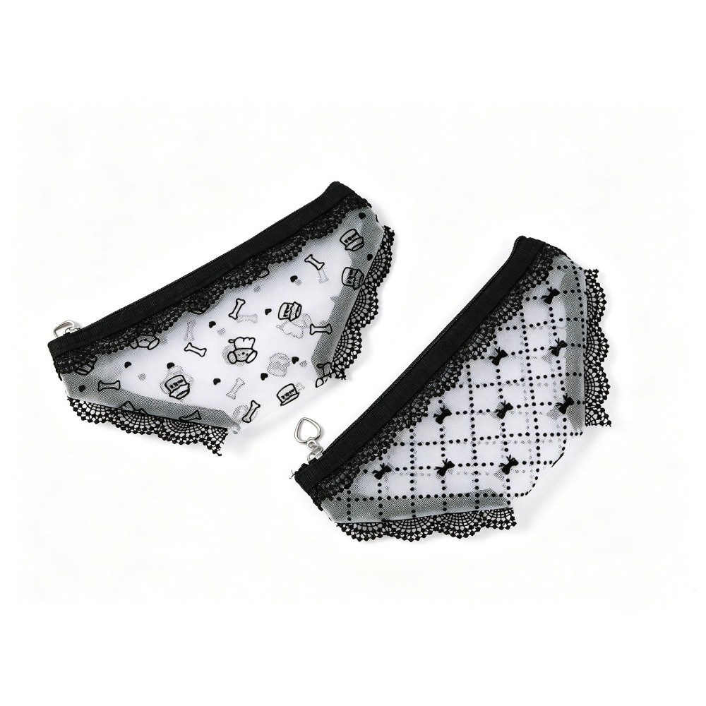 Cosmetic Bags - Bolsa de armazenamento em renda e