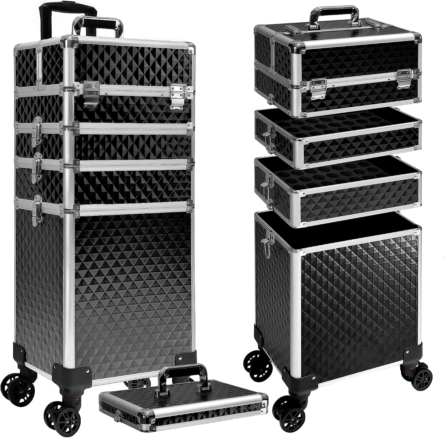Luggage - Maleta de Maquiagem com Rodas, Caixa