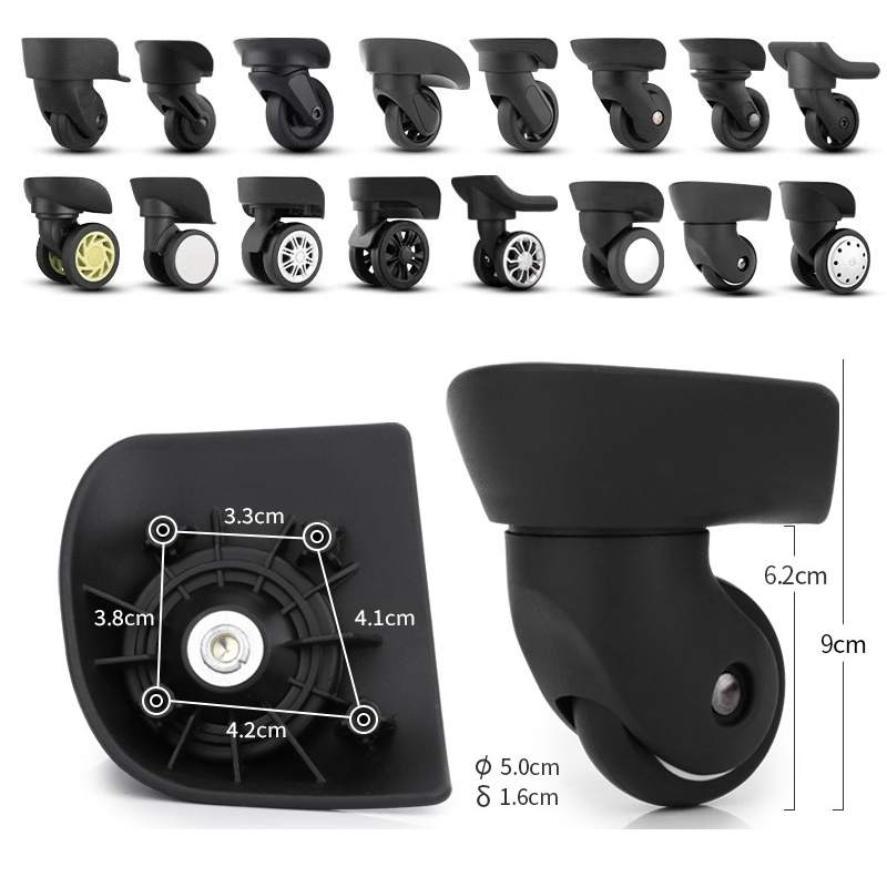 Silent Replacement Luggage Wheels - Rodas de bagagem para acessórios samsonite