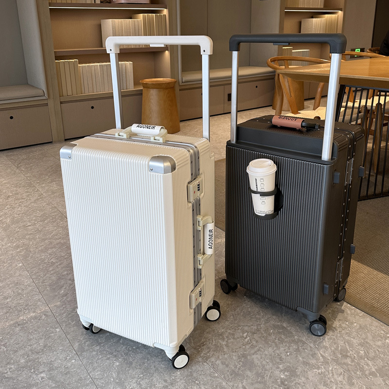 Aluminum Frame Carry On Luggage - Mala de viagem com alça larga