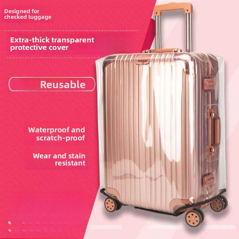 Luggage Protective Cover Transparent - Capa Protetora Espessada para Bagagem Transparente,