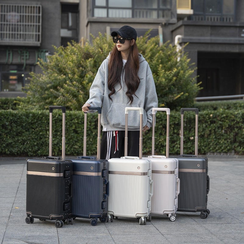 Mala de Viagem 20/22/24/26 com - Aluminum Frame Carry On Luggage avaliação e preço