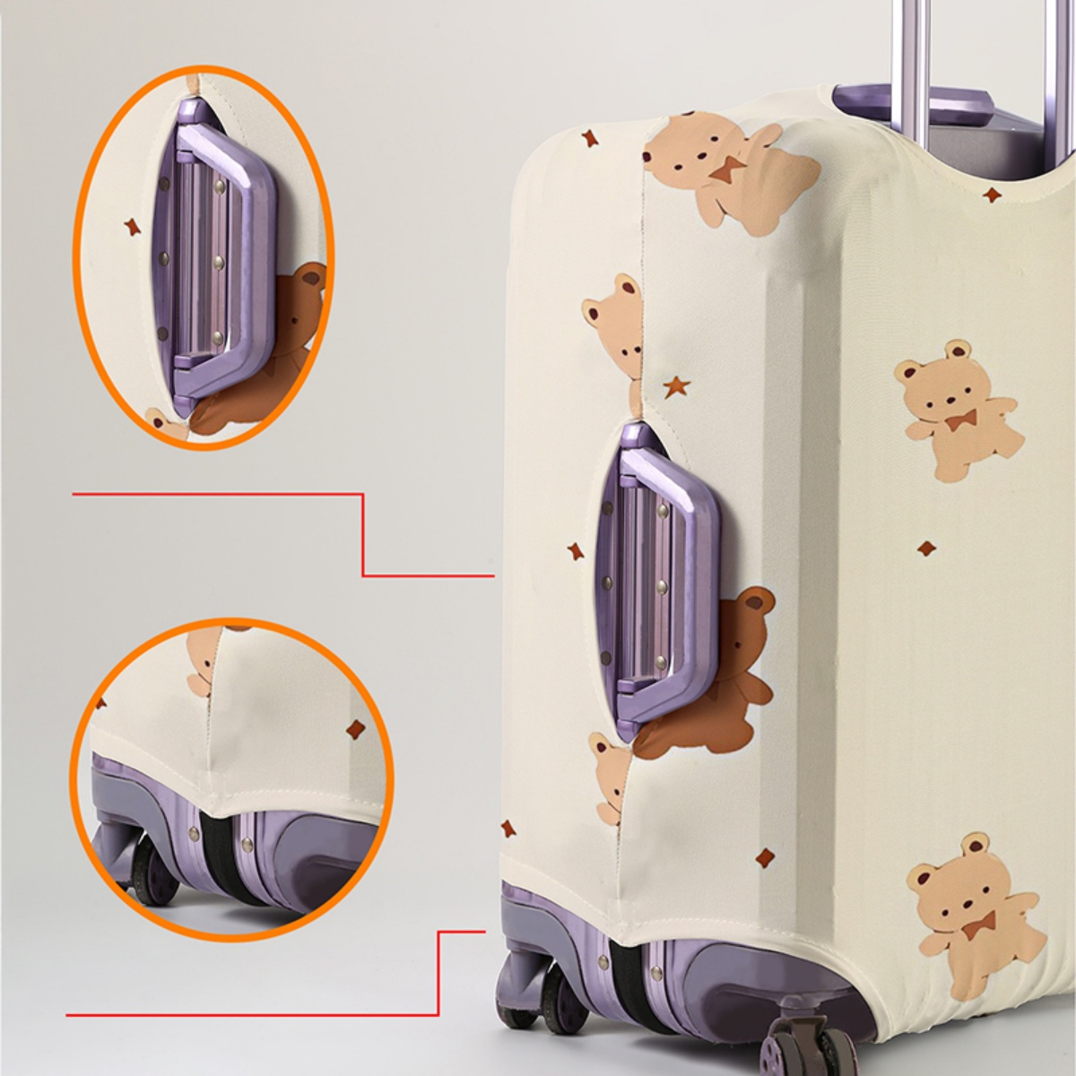 Capa protetora para bagagem, e - Waterproof Suitcase Cover Protector avaliação e preço