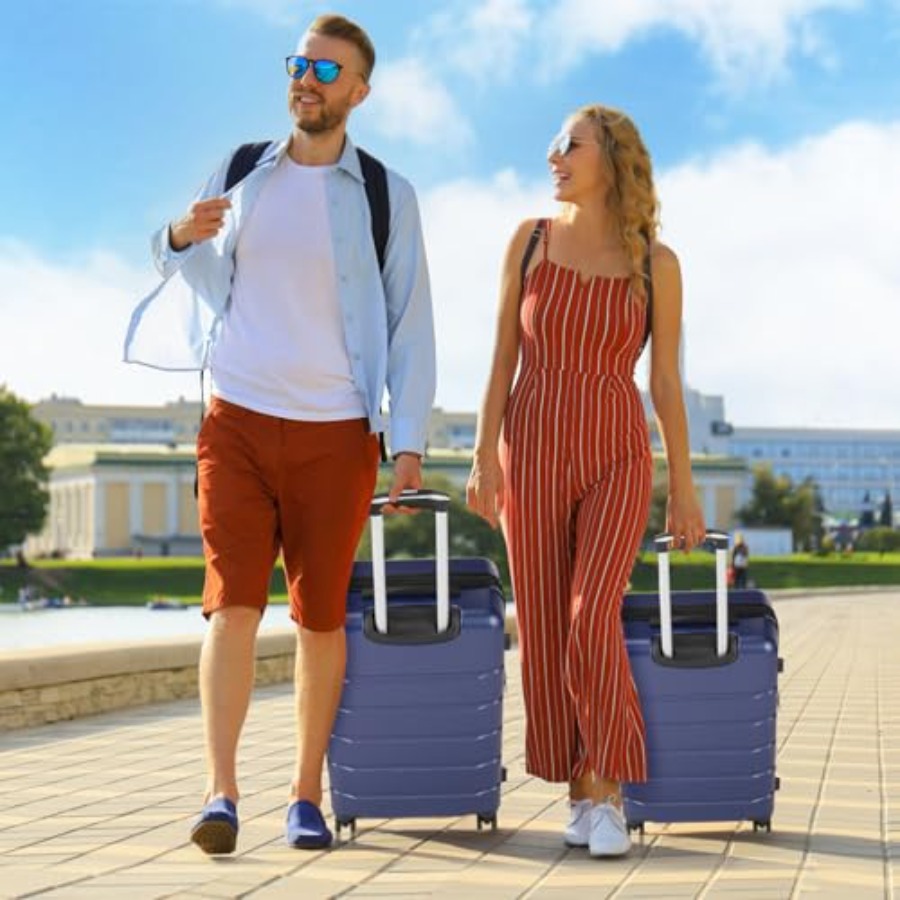 Conjunto de 3 Peças de Malas p - Expandable Hard Shell Luggage Set avaliação e preço