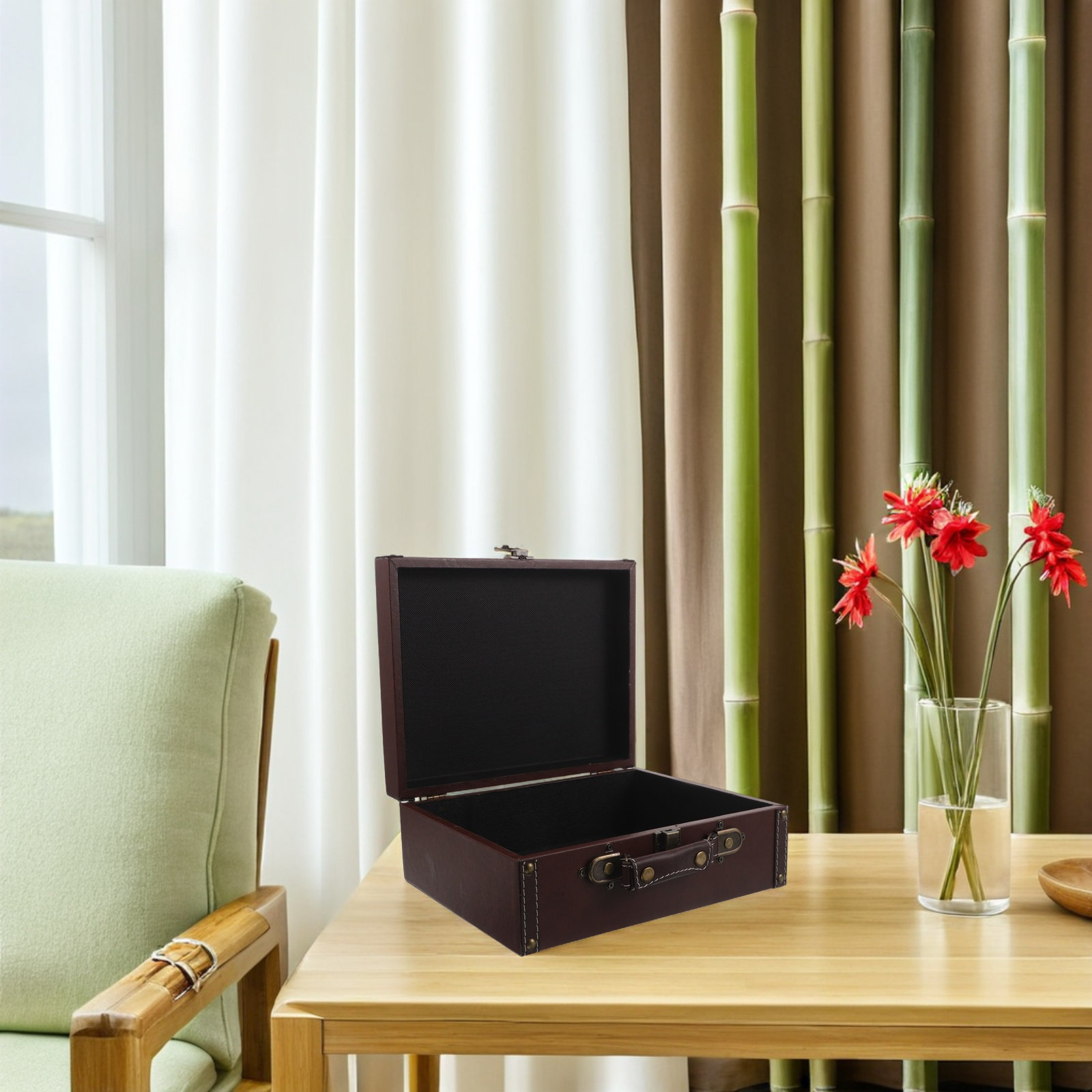 Caixa de Armazenamento Retrô d - Retro Vintage Trunk Suitcase avaliação e preço