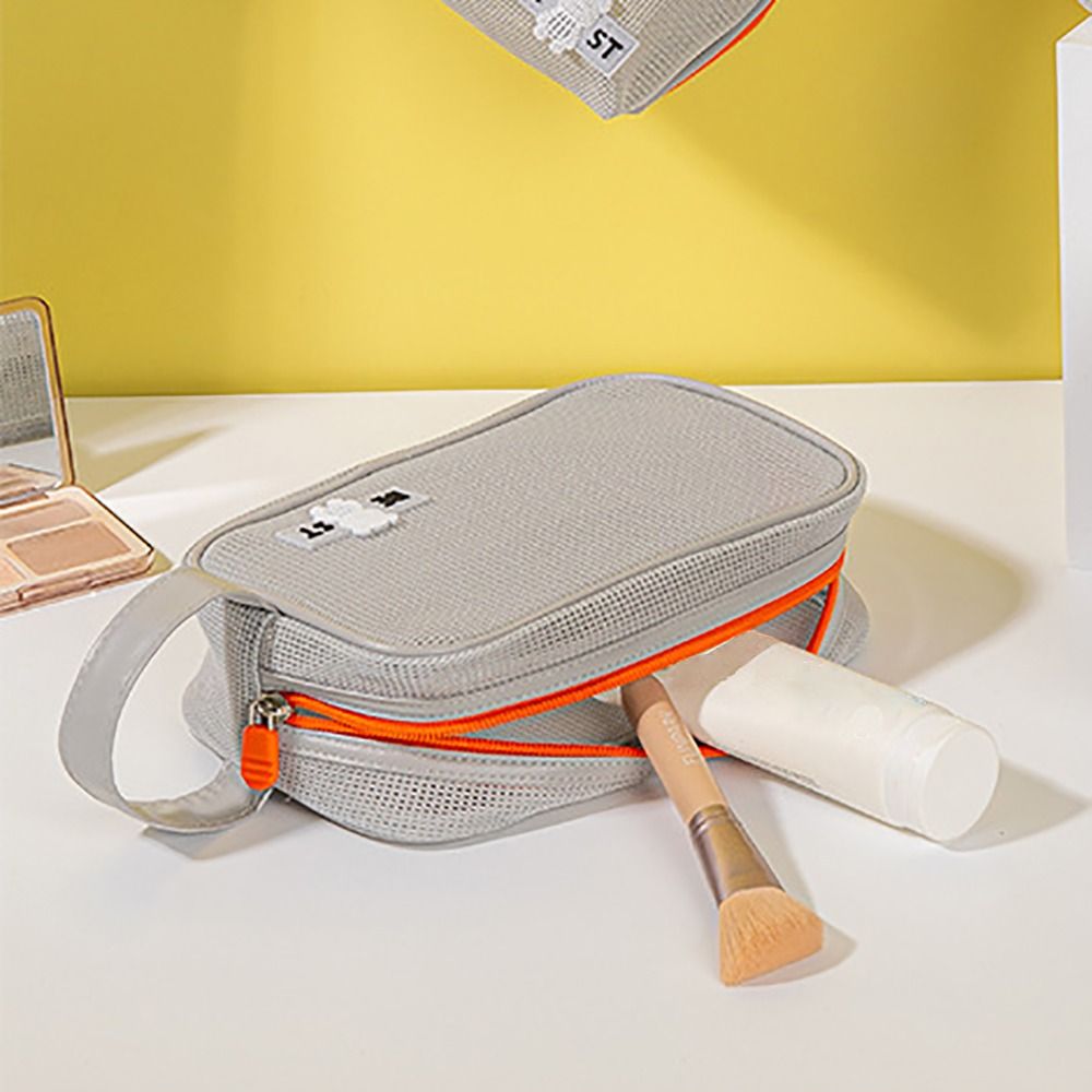 Bolsa de maquiagem de malha re - Cosmetic Bags avaliação e preço