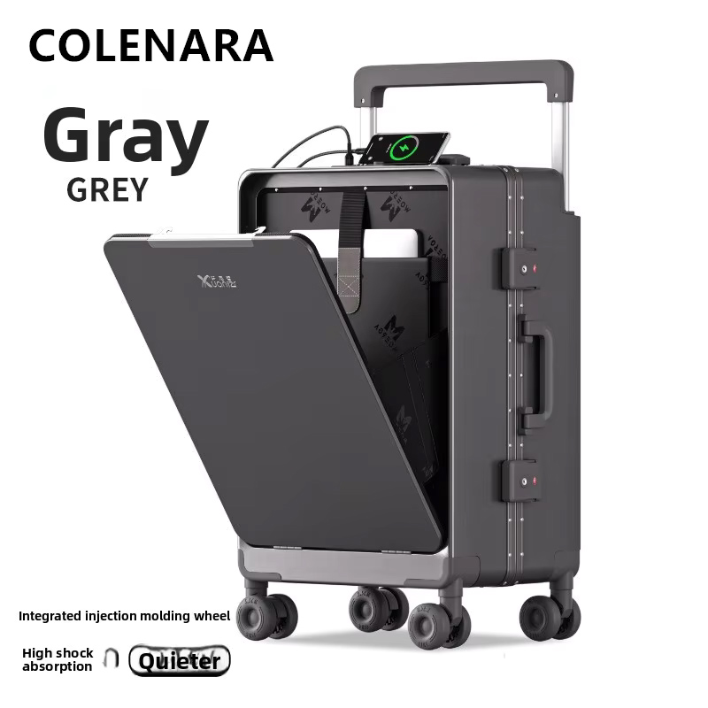 Mala COLENARA ABS+PC com Abert - Front Opening Laptop Luggage 24 Inch avaliação e preço