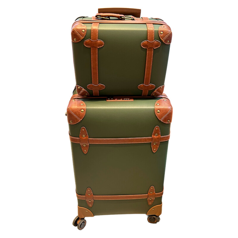 Mala de couro pu vintage para  - Retro Vintage Trunk Suitcase avaliação e preço