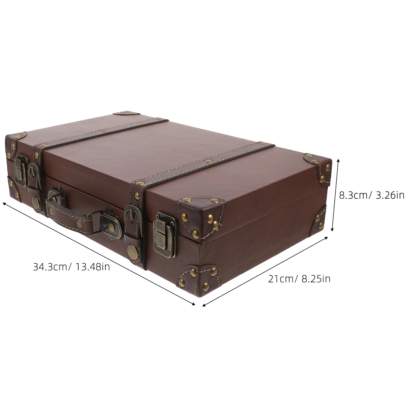 Caixa de Exposição de Mala de  - Retro Vintage Trunk Suitcase avaliação e preço