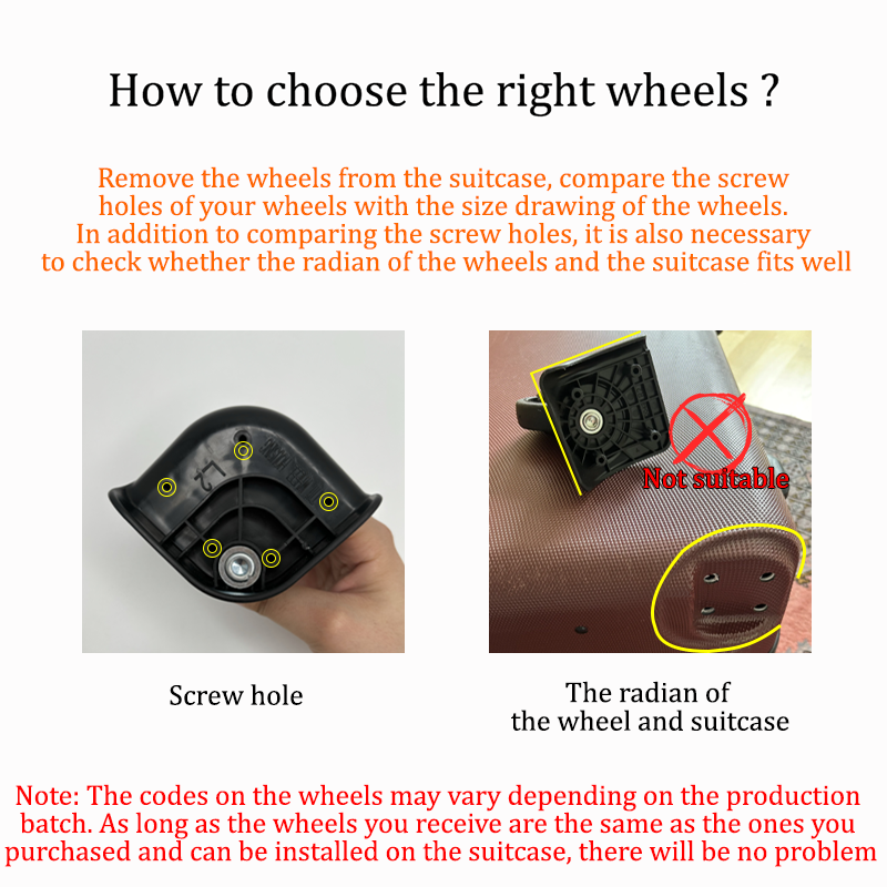 Rodas de Substituição para Bag - Silent Replacement Luggage Wheels avaliação e preço