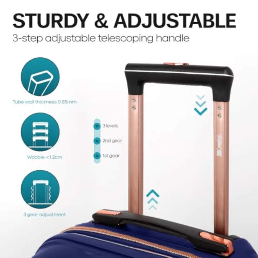 Conjunto de 2 malas de viagem, - Expandable Hard Shell Luggage Set avaliação e preço
