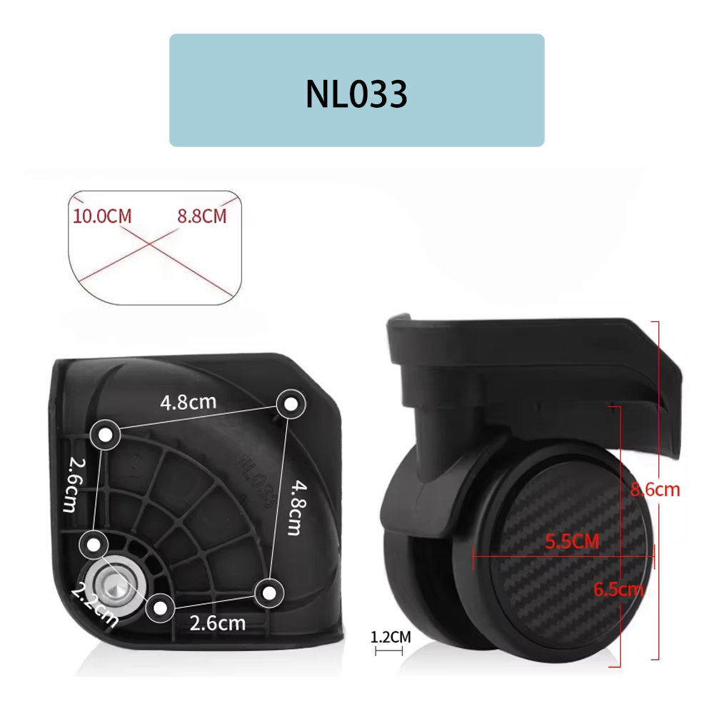 Kit de Rodas Giratórias de Sub - Silent Replacement Luggage Wheels avaliação e preço