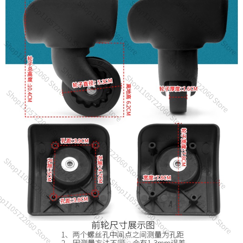 Para BW042 #   Roda de Substit - Silent Replacement Luggage Wheels avaliação e preço