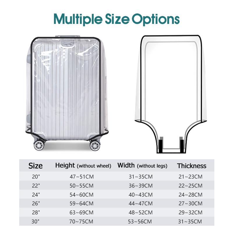 Protetor de mala transparente  - Waterproof Suitcase Cover Protector avaliação e preço