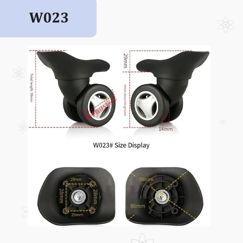 Kit de Reparo de Rodas para Ba - Silent Replacement Luggage Wheels avaliação e preço