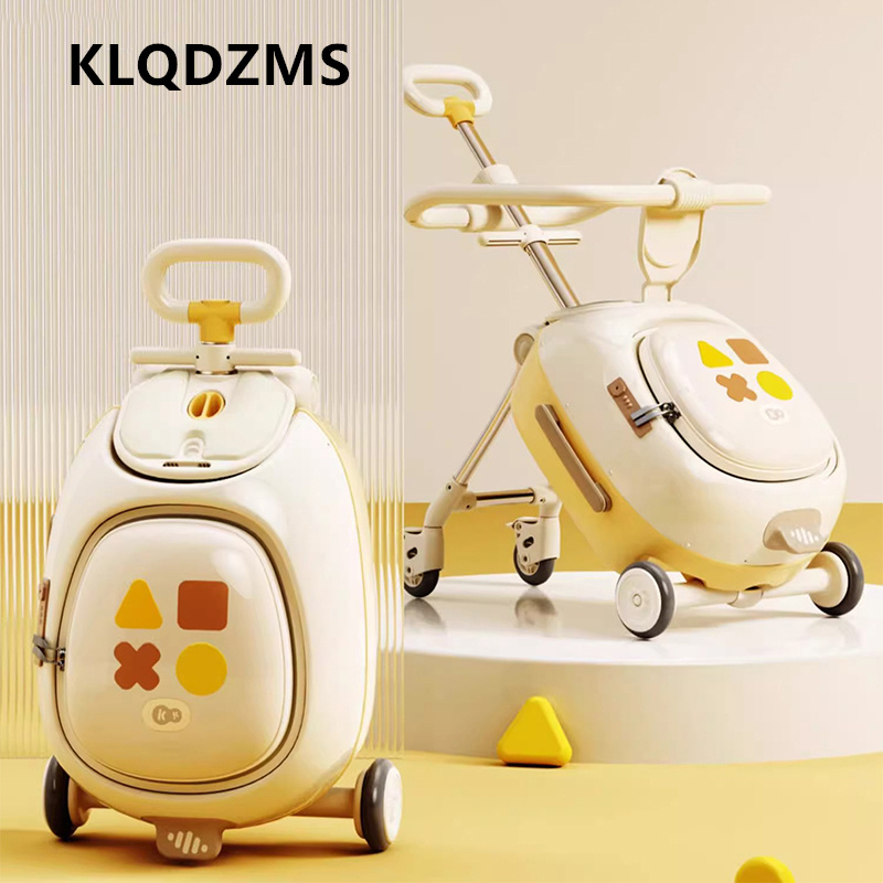 Klqdzms abs + pc mala crianças - Spinner Wheel Rolling Suitcase 20 Inch avaliação e preço