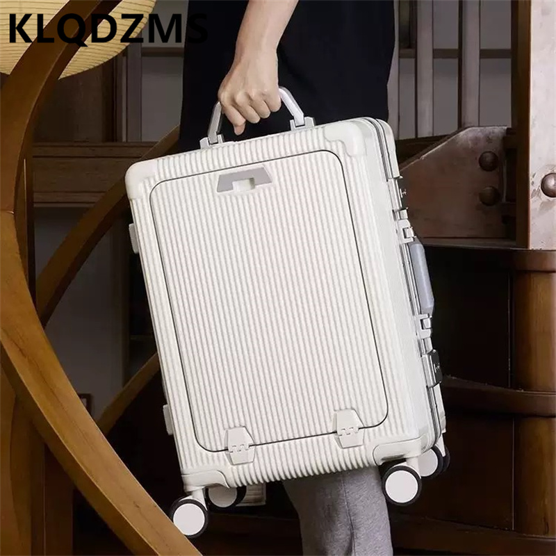 KLQDZMS Mala de Viagem Multifu - Front Opening Laptop Luggage 24 Inch avaliação e preço