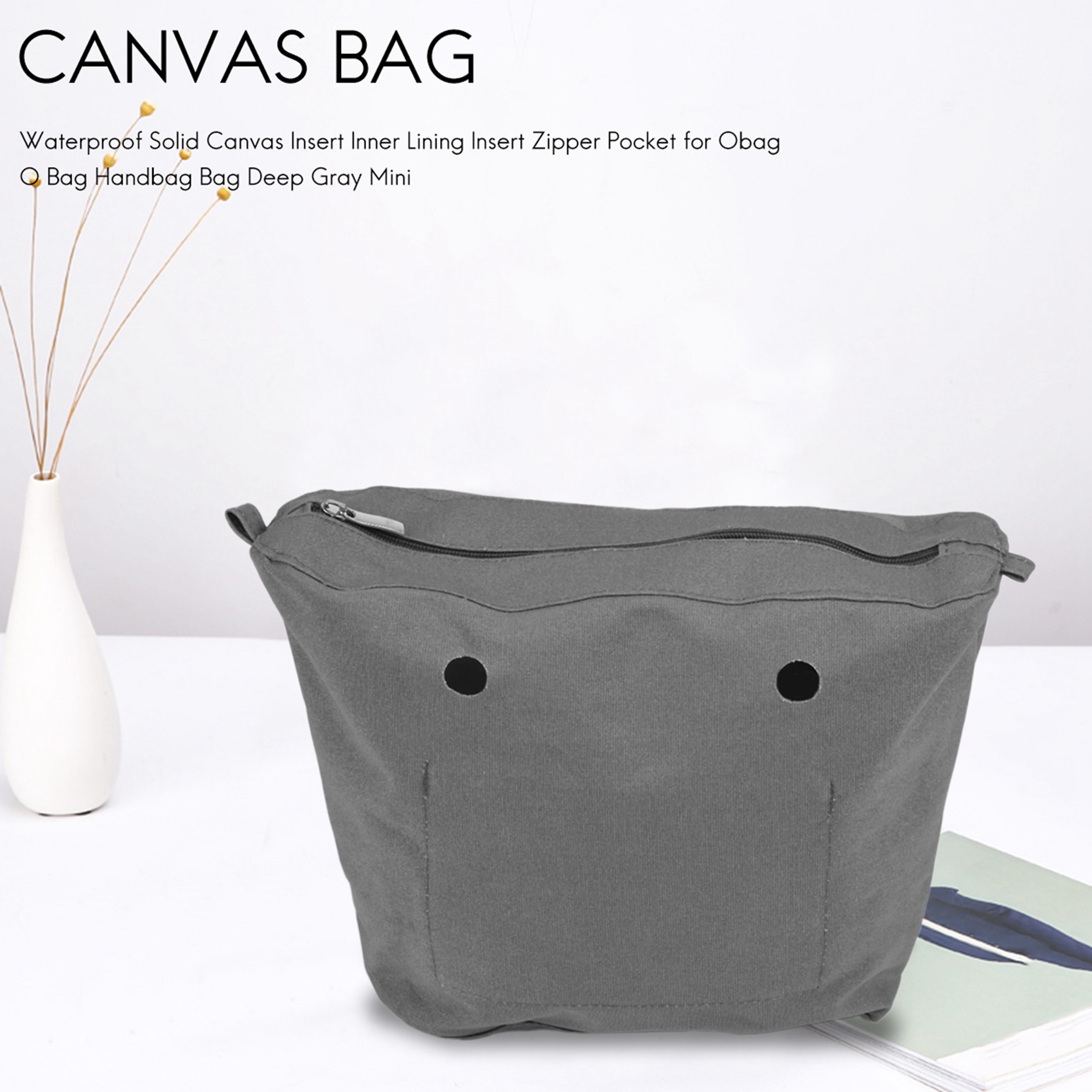 Abqr inserção de lona sólida à - Handbags avaliação e preço