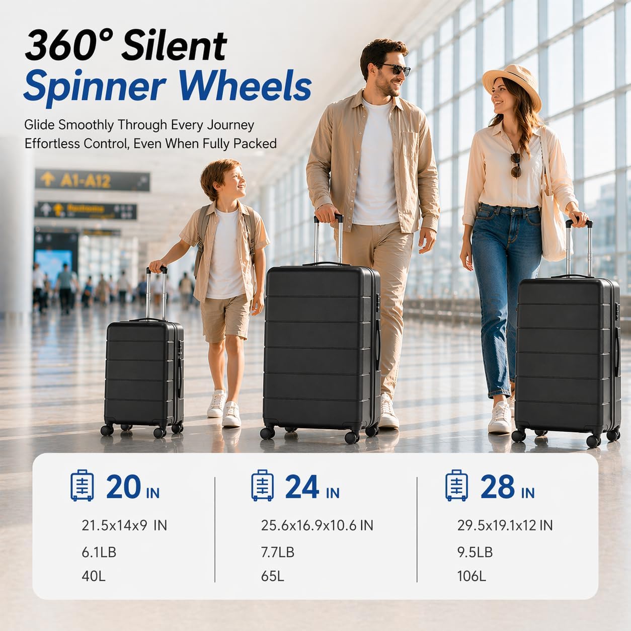 Conjunto de malas rígidas expa - Expandable Hard Shell Luggage Set avaliação e preço