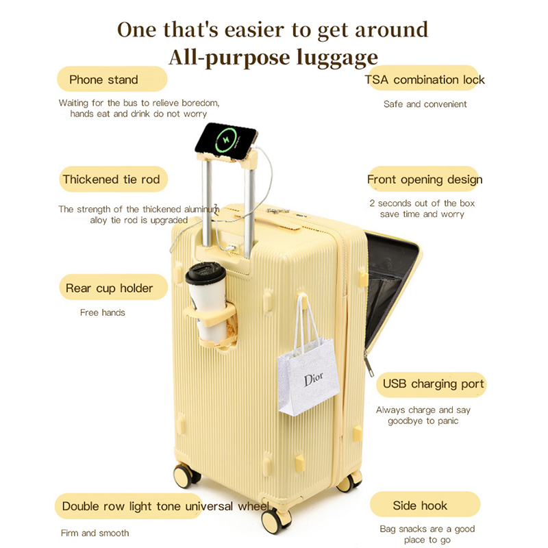 Sushimu mala de viagem com alç - Aluminum Frame Carry On Luggage avaliação e preço