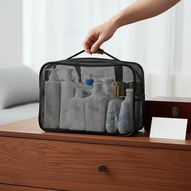 Bolsa de banho de malha respir - Cosmetic Bags avaliação e preço