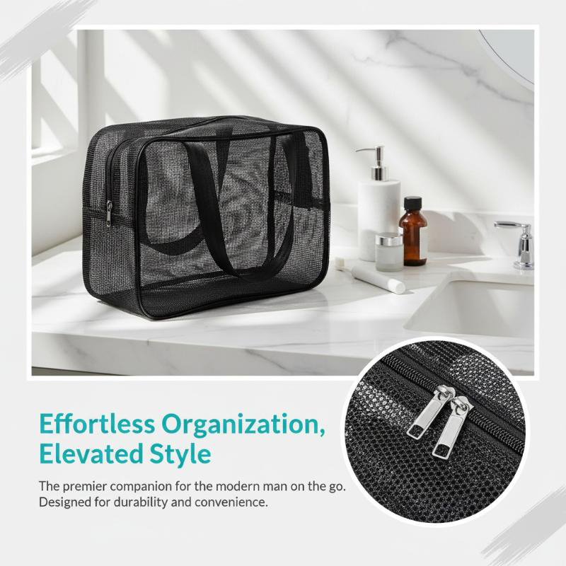 Bolsa de banho de malha respir - Cosmetic Bags avaliação e preço