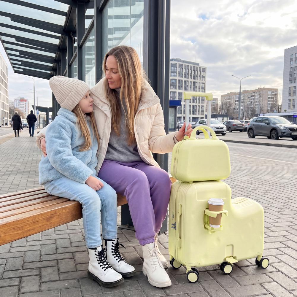 Scooter divertido de 20 polega - Kids Ride On Suitcase Scooter avaliação e preço