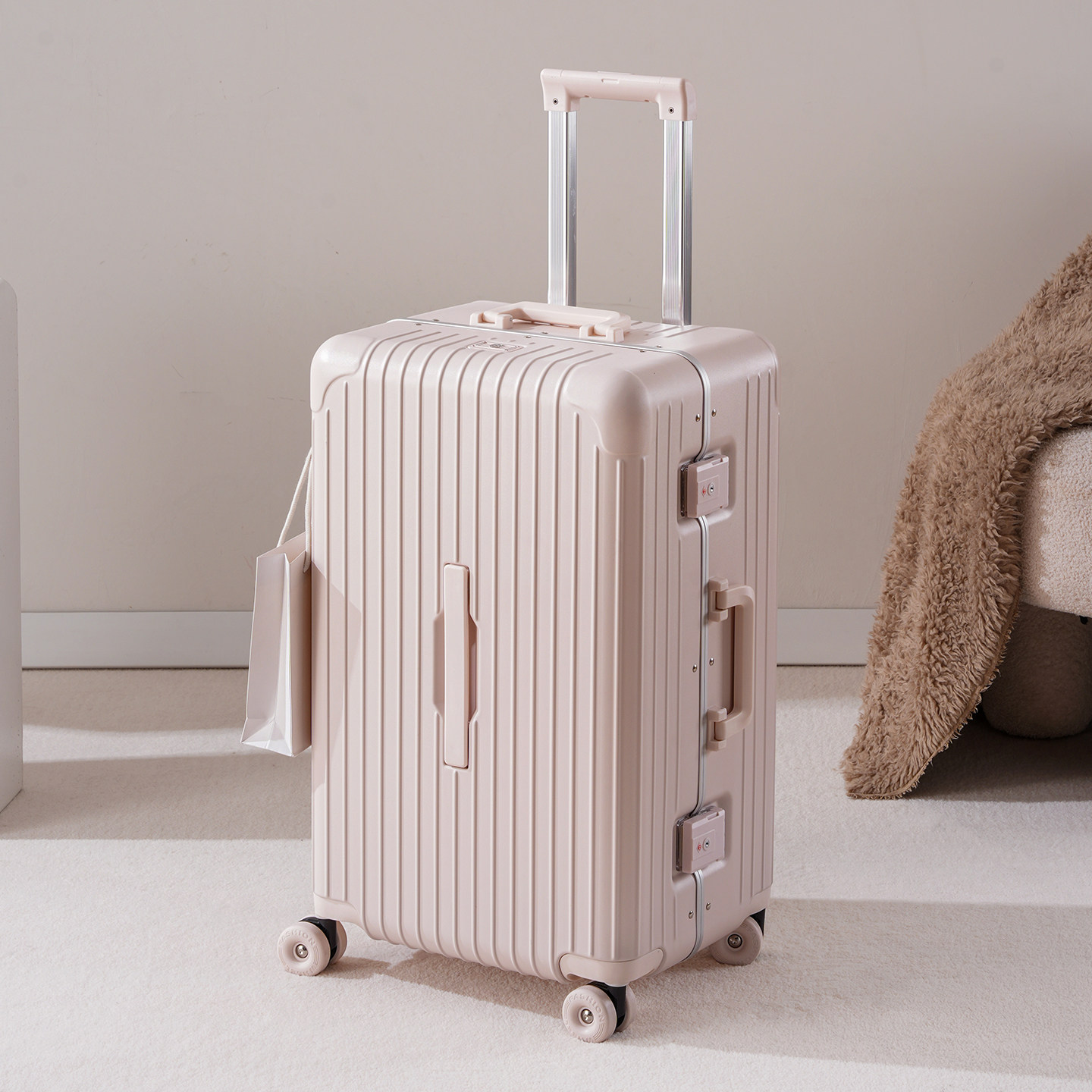 Nova Mala de Viagem com Estrut - Aluminum Frame Carry On Luggage avaliação e preço