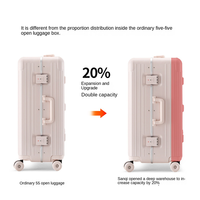 Nova Mala de Viagem com Estrut - Aluminum Frame Carry On Luggage avaliação e preço