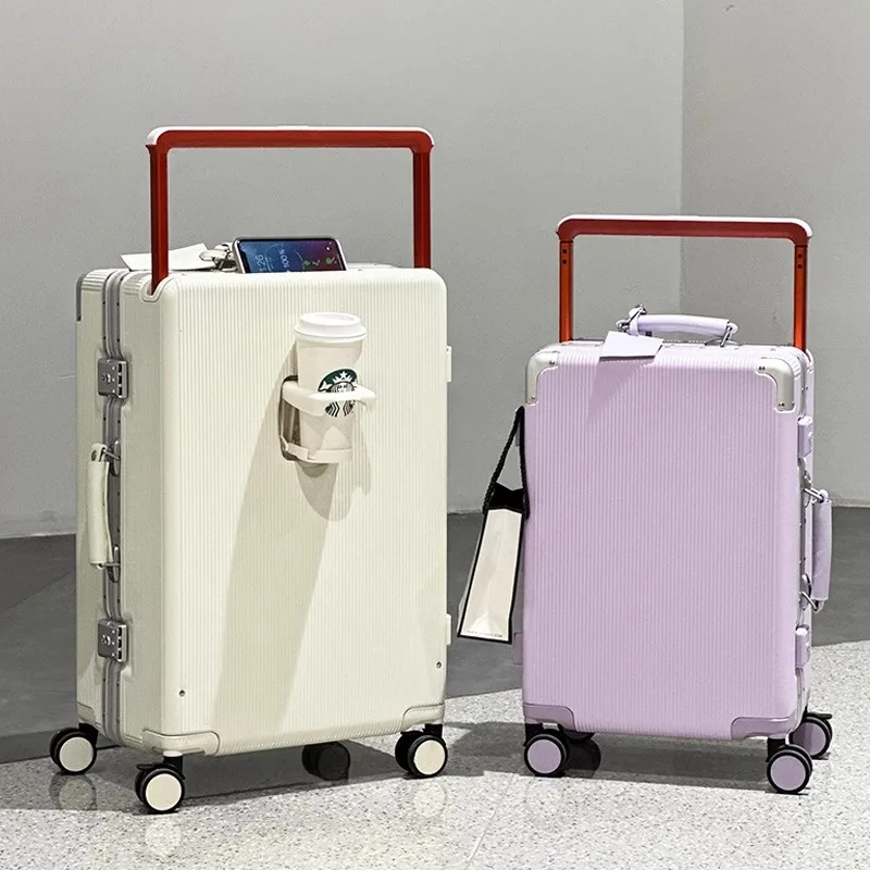 Mala de Viagem com Alça Larga  - Aluminum Frame Carry On Luggage avaliação e preço